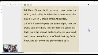 Daily Home Bible Reading  quotPulling Down False Altersquot  Judges 62432 [upl. by Anilyx]