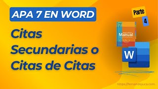 📘 Citas Secundarias en APA 7  Aprende a Citar Fuentes Indirectas en Word 📝 [upl. by Neeruam]