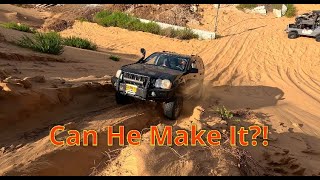 Jeep Grand Cherokee 57 Supercharged Vs Jeep Wrangler Stroker Who Can Climb The Mega Sand Dune💥 [upl. by Eiramanad61]