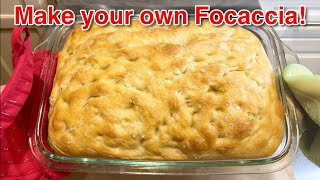 Making My Own FOCACCIA at Home  Recipe and Tutorial [upl. by Garrard]