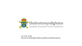 Ekonomisk brottslighet stärker parallella samhällsstrukturer [upl. by Llehsor]