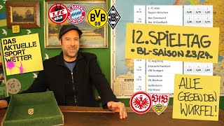 Bundesliga Tipps 12 Spieltag 2324  ua Köln  Bayern amp BVB  Gladbach  Prognosen  231123 [upl. by Elcarim143]