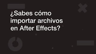 ¿Sabes cómo importar archivos en After effects [upl. by Draillih565]