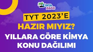 TYT 2023e Hazır Mıyız Hangi Konular Çıkacak TYT Kimya Yıllara Göre Konu Dağılımı 🎯 Kimya Adası [upl. by Kenlay]