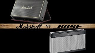 Marshall Stockwell VS Bose Soundlink III Comparatif Audio [upl. by Atinor]