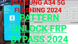 Samsung A34 5G Flashing 2024 Hang on logo fix Unlock Pattern Frp bypass Free 💯 Working [upl. by Kort73]