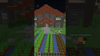 Helping a Minecraft farmer minecraft gaming [upl. by Nwahsar]