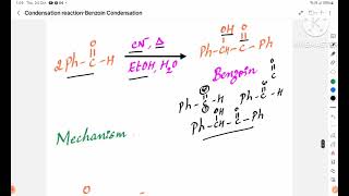 Named Reaction Condensation ReactionPart3Benzoin CondensationReactionMechanismKannada [upl. by Aitekram691]