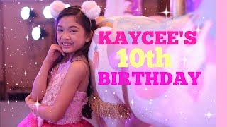 KAYCEES 10th BIRTHDAY Barbie Birthday [upl. by Ulrich210]