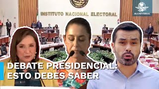 Primer Debate Presidencial ¿dónde y cuándo verlo [upl. by Auqeenahs967]