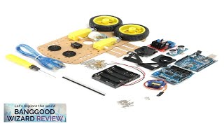 Geekcreit® DIY L298N 2WD Ultrasonic Smart Tracking Moteur Robot Car Kit Review [upl. by Enigroeg408]