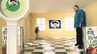 Ames Room Video Illusion  Mighty Optical Illusions [upl. by Greta]