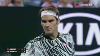 Australian Open 2017 R4  RFederer vs KNishikori Highlights [upl. by Elwee]