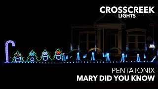 Pentatonix  Mary Did you Know  2022 Christmas Light Show [upl. by Bradley]