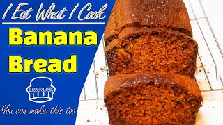 Moist Banana Bread Recipe  How to Make Banana Cake  Pound Cake  IEWICOOK [upl. by Imtiaz]