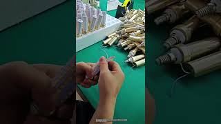 The manufacturing process of LED energy saving lamps [upl. by Enaamuj]