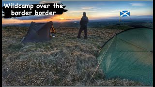 WILDCAMPING IN THE BORDERS  LOVELY WEATHER [upl. by Laup]