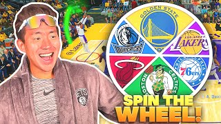 The Milky Ways Greatest 2K Player Spin the Wheel Of NBA Teams 2K22 [upl. by Ahcrop]