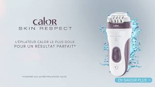 CALOR SKIN RESPECT EP8020C0  Épilateur  Ladyshave  Vidéo produit Vandenborrebe [upl. by Einehpets]