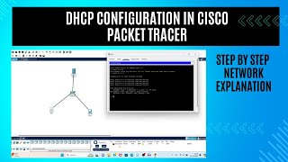 DHCP Configuration in Cisco Packet Tracer [upl. by Ycniuqed]