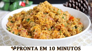 FAROFA VEGETARIANA DELICIOSA  RECEITAS QUE AMO [upl. by Ivie]