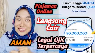 Aplikasi Pinjaman Online Legal OJK Aman Terpercaya Langsung Cair [upl. by Darach496]