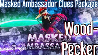 The Woodpecker Masked Ambassador Clues  The Masked Singer USA Season 12 Ep 1 [upl. by Lihas]