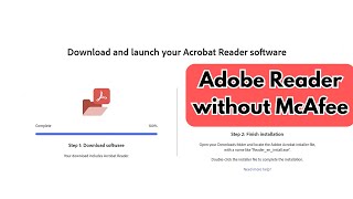 Download Adobe Reader without McAfee addon [upl. by Trefler749]