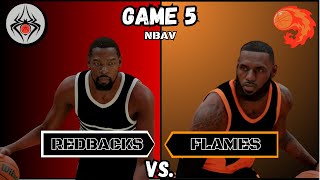 NBAV 2024 Championship  Redbacks v Flames Game 5 [upl. by Llennod113]