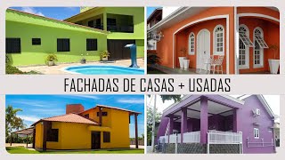 25 IDEIAS de CORES para PINTAR FACHADAS de CASAS  2024 [upl. by Sarine955]