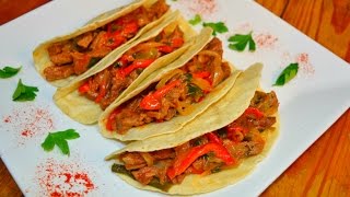 Fajitas receta fácil rapiditas de carne tacos [upl. by Notsrik497]