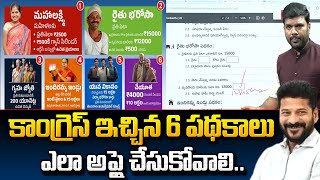 Congress 6 Guarantees Application Form Step By Step Registration Process  SumanTV [upl. by Hardy585]