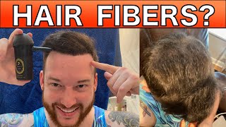 INSANE BROMANE HAIR FIBER REVIEW Better than Toppik [upl. by Htiel324]