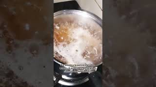 Nucleation tea beverage water food foodie boil science physics shorts youtubeshorts love [upl. by Hairahcez]