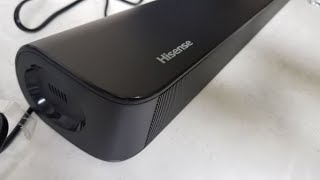 Hisense soundbar unbox and test HS212F [upl. by Aneetsirhc]