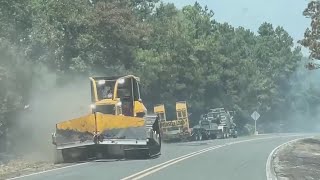 Crews continue work on fires in Atlantic area of Carteret County [upl. by Lehplar619]