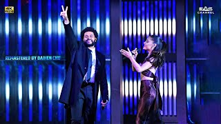 Remastered 4K • 60fps Save Your Tears  The Weeknd amp Ariana Grande – iHeart Radio Music Awards 21 [upl. by Cowley169]