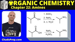 224c Synthesis of Amines Curtius Rearrangement and Schmidt Reaction [upl. by Nikolas]