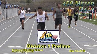 2018 TF  CIFss Prelims D1  400 Boys 6 Heats [upl. by Beatriz593]