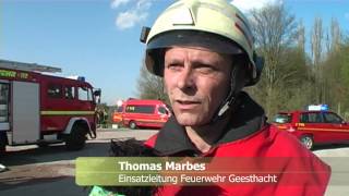 Großbrand an der Fischtreppe in Geesthacht [upl. by Corso]