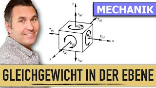 Wie sind die Gleichgewichtsbedingungen in der Ebene zu erklären  Mechanik für Anfänger [upl. by Felipa]