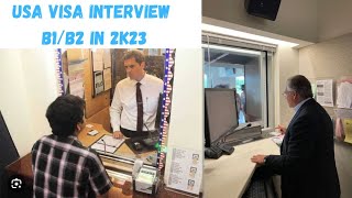 US visa interview B1B2 visa US visit visa Interview in US embassy US visa interviewer [upl. by Eyatnod]