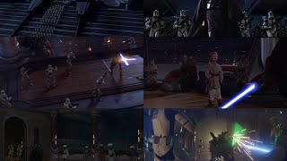 Order 66 at Jedi Temple  Clips from ROTS Boba Fett The Mandalorian ObiWan Kenobi [upl. by Hamnet]