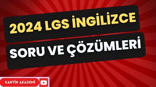 LGS 2024 İNGİLİZCE SORU VE CEVAPLARI [upl. by Esihcoc]