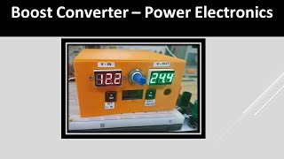 Boost Converter  Dc to Dc Step Up 12v to 24V  DIY Power Electronics [upl. by Sopher]