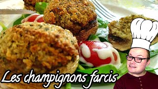 LES CHAMPIGNONS FARCIS  RECETTE DE CUISINE [upl. by Lihka]