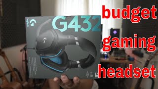 LOGITECH G432 THE BEST BUDGET GAMING HEADSET UNBOXING  REVIEW [upl. by Cleveland]