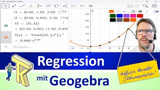 Regression Ausgleichskurven mit Geogebra inklusive richtiger Dokumentation [upl. by Neelhtac438]