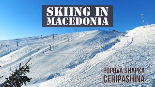 Skiing in Macedonia  Ceripashina Popova Shapka Tetovo [upl. by Trudnak]