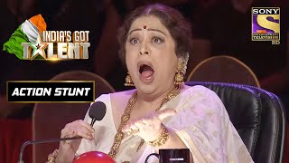 Judges को यह Act क्यों लगा Disgusting  Indias Got Talent Season 4  Action Stunt [upl. by Iago]